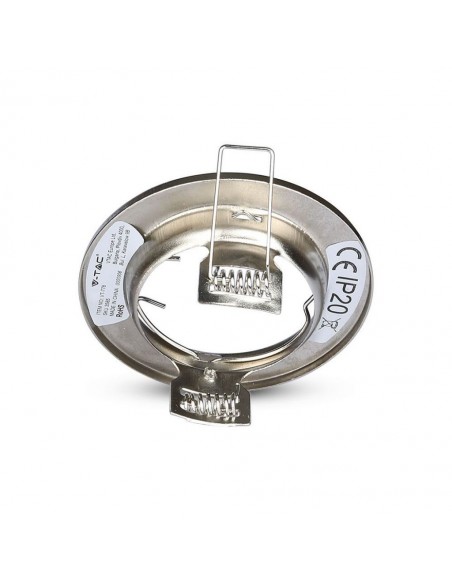 3585-Portafaretto LED da Incasso Rotondo GU e GU MR Colore Nichel Satinato Box  Pezzi-4