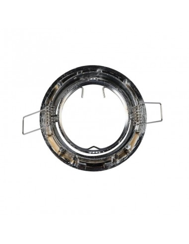 3589-Portafaretto LED da Incasso Rotondo GU e GU MR Colore Cromato Orientabile-6