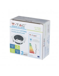 3595-Portafaretto LED da Incasso Rotondo GU e GU MR Colore Bianco Orientabile-1 2