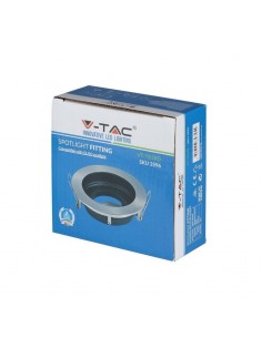 3596-Portafaretto LED da Incasso Rotondo GU e GU MR Colore Nichel Satinato Orientabile-1 2