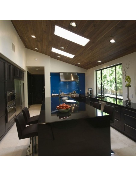 3596-Portafaretto LED da Incasso Rotondo GU e GU MR Colore Nichel Satinato Orientabile-4