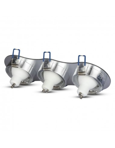 3 spazzole in alluminio tonde con...