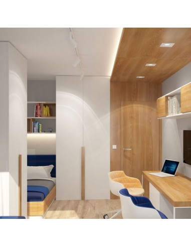 3605-Portafaretto LED da Incasso Quadrato GU e GU MR Colore Bianco Orientabile-4