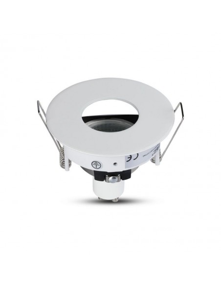 Portafaretto LED da Incasso Rotondo GU10 e GU5.3 (MR16) Bianco Orientabile