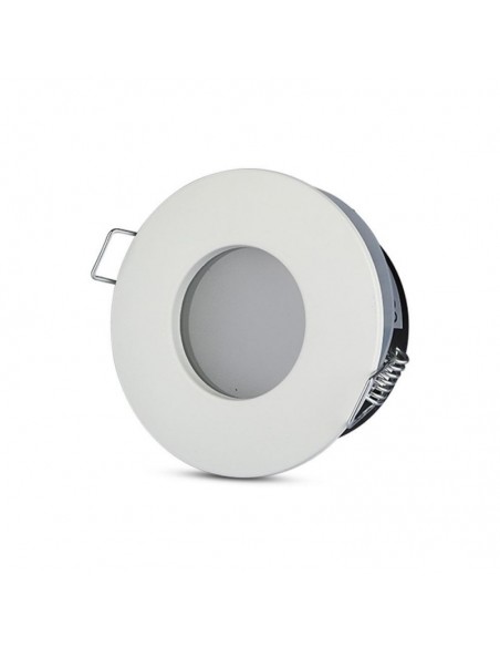 3613-Portafaretto LED da Incasso Rotondo GU e GU MR Colore Bianco IP-6