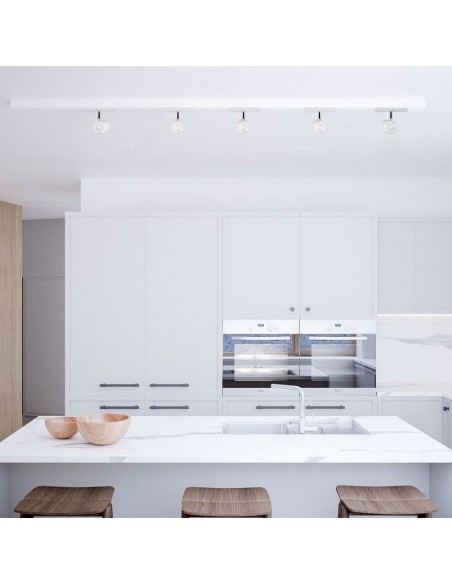 3617-Portafaretto LED da Incasso GU Colore Bianco Orientabile-4