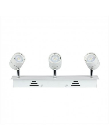3619-Portafaretto LED Triplo da Incasso xGU e GU MR Colore Bianco Orientabile-7