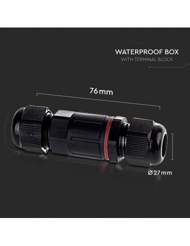 3621-Raccordo di Derivazione con Terminali Colore Nero -2