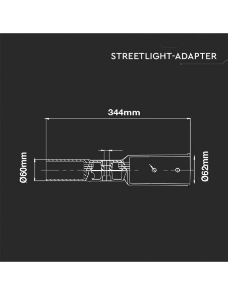 3624-Raccordo Regolabile per Armature Stradali da -2