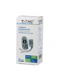 3625-Controller Dimmer Infrarossi IR per Strip LED RGB  Canali V/V A con Telecomando  Tasti-1 2