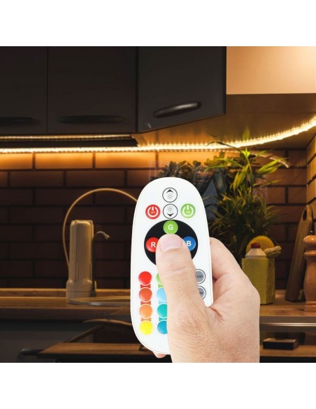3625-Controller Dimmer Infrarossi IR per Strip LED RGB  Canali V/V A con Telecomando  Tasti-4