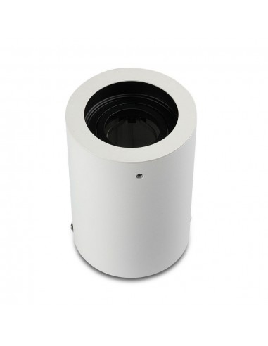 3627-Portafaretto LED Montaggio a Plafone Rotondo GU e GU MR Colore Bianco Orientabile-1