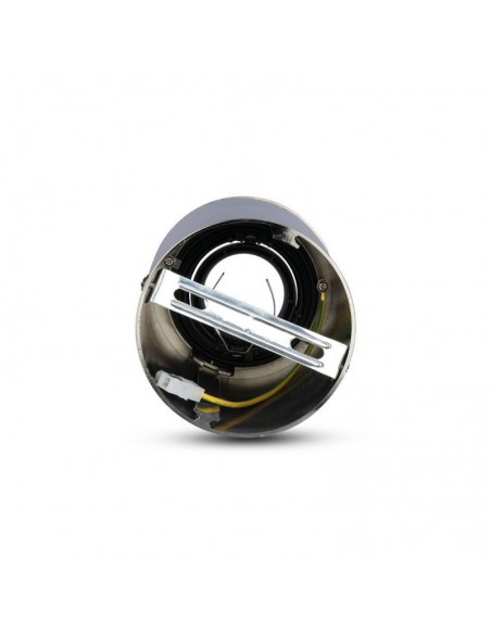 3629-Portafaretto LED Montaggio a Plafone Rotondo GU e GU MR Colore Nichel Satinato Orientabile-6