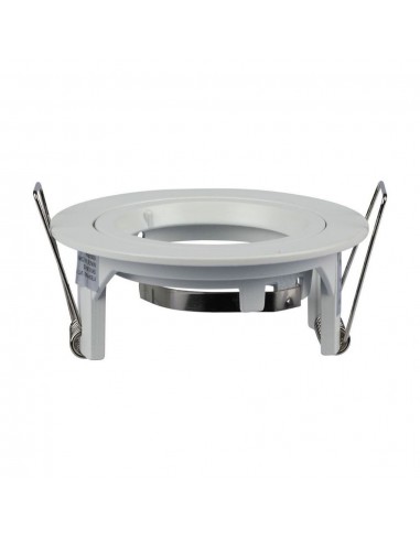 3642-Portafaretto LED da Incasso Rotondo GU e GU MR Colore Bianco-7
