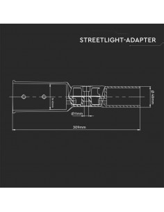 3668-Raccordo Regolabile per Armature Stradali da -1 2