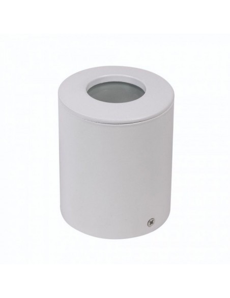 3669-Portafaretto LED Montaggio a Plafone Rotondo GU e GU MR Corpo in Alluminio Colore Bianco IP-1