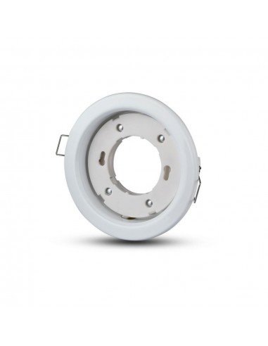 3675-Portafaretto LED da Incasso Rotondo GX Colore Bianco-1