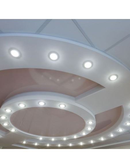 3675-Portafaretto LED da Incasso Rotondo GX Colore Bianco-4