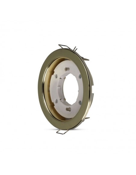 3676-Portafaretto LED da Incasso Rotondo GX Colore Oro-1