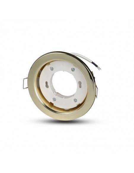 Portafaretto LED da Incasso Rotondo GX53 Oro