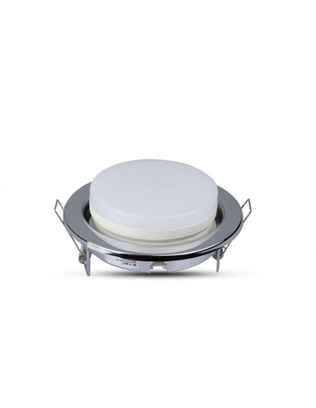 Portafaretto LED da Incasso Rotondo GX53 Cromato