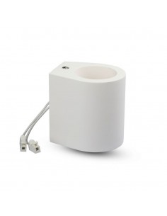 3694-Portafaretto LED da Muro Rotondo G Corpo in Gesso-1