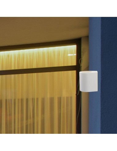 3694-Portafaretto LED da Muro Rotondo G Corpo in Gesso-4