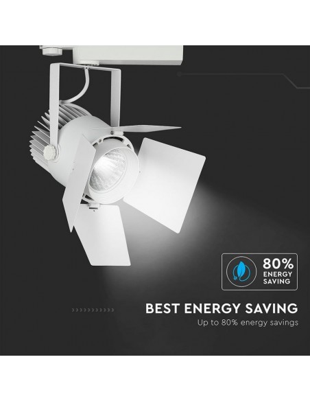 Faretto LED da Binario Chip Samsung 33W Bianco 5000K