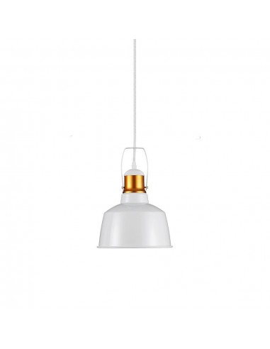 3729-Lampadario LED Vintage in Metallo con Portalampada E Max  Colore Bianco-1
