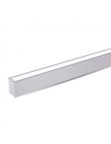 378-Plafoniera LED Chip Samsung a Sospensione  Lineare Colore Argento cm -1
