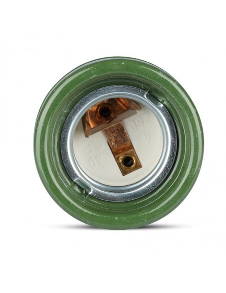 3797-Portalampada in Porcellana E Max  Colore Verde-6