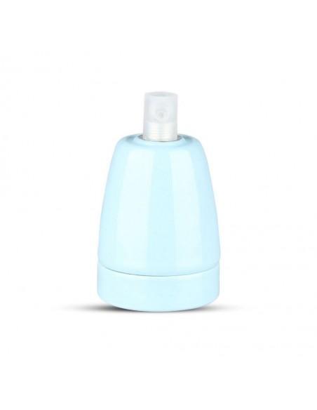 3798-Portalampada in Porcellana E Max  Colore Blu-1