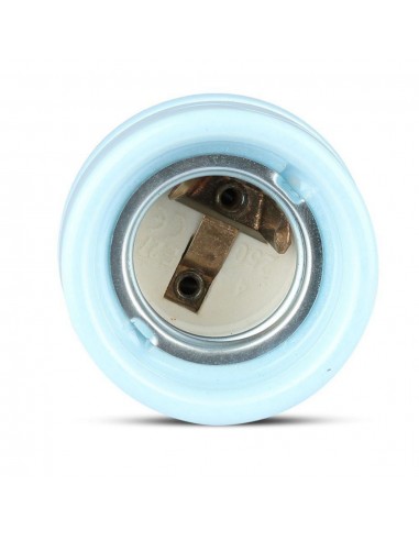 3798-Portalampada in Porcellana E Max  Colore Blu-7