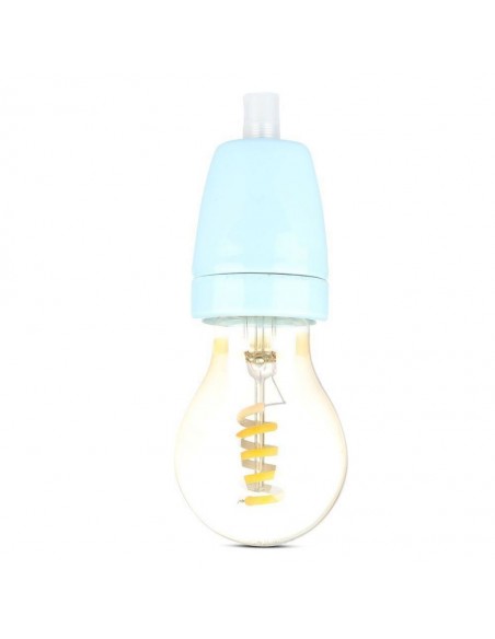 Portalampada in Porcellana E27 (Max 60W) Blu