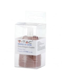 3802-Portalampada in Porcellana E Max  Colore Marrone-1 2