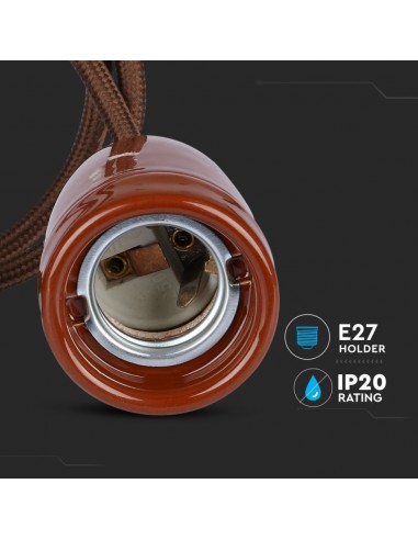 Portalampada in Porcellana E27 (Max...