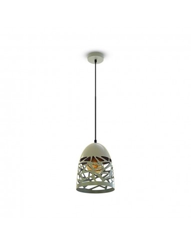 3822-Lampadario LED a Campana in Metallo Satinato con Portalampada E Max  Colore Grigio Opaco-1