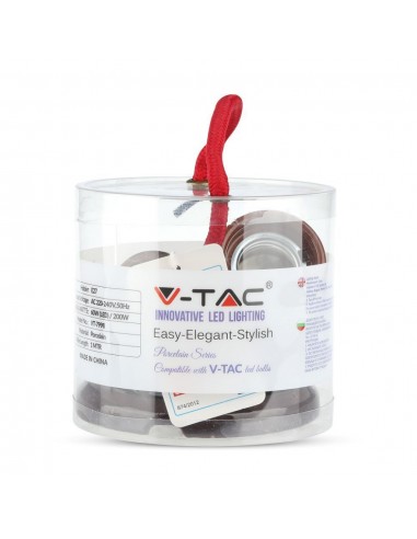 3842-Portalampada a Sospensione E Max  Colore in Metallo Colore Bronzo Ottone-2