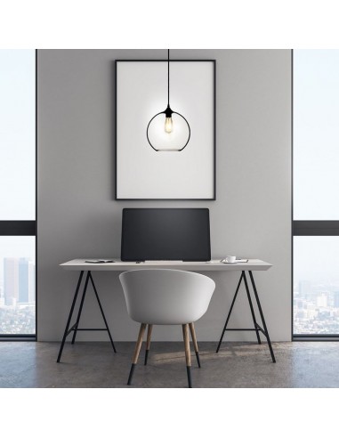 3865-Lampadario LED a Sfera in Vetro con Portalampada E Max  Colore Trasparente-4