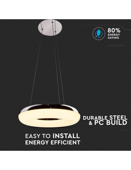 Lampadario LED 40W 1 Anello 3000K