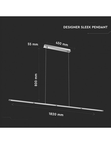 3892-Lampadario LED Tubolare in Acciaio Inox  Colore Cromato -2