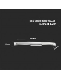 3897-Lampada LED da Specchio  Colore Cromato con Vetro Ricurvo  IP Lmm-1 2