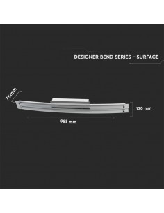3899-Lampada LED da Specchio  Colore Cromato con Vetro Ricurvo  IP L mmx-1 2