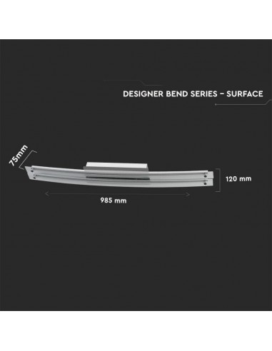 3899-Lampada LED da Specchio  Colore Cromato con Vetro Ricurvo  IP L mmx-2