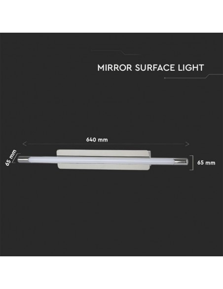 3902-Lampada LED da Specchio  Colore Cromato -3
