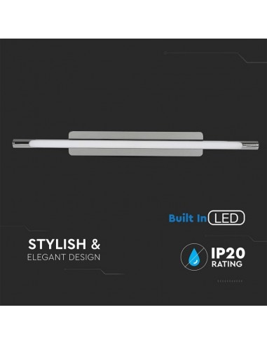 3902-Lampada LED da Specchio  Colore Cromato -6