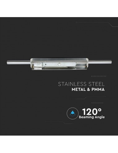 3903-Lampada LED da Specchio  Colore Cromato con Vetro Opaco  IP-5