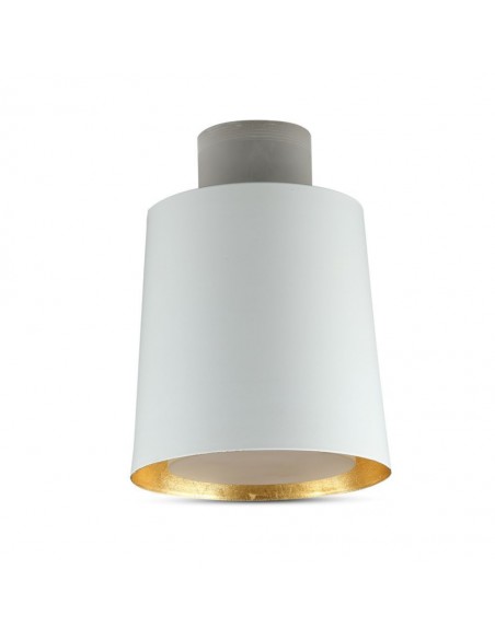 3929-Lampadario LED a Cilindro in Metallo  Colore Bianco -7