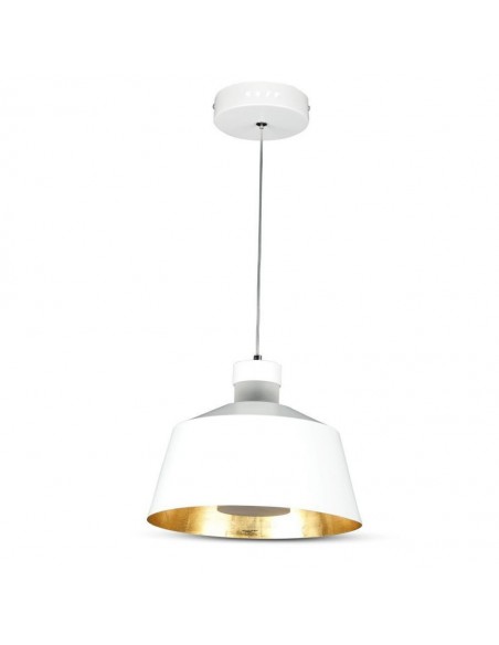 3931-Lampadario LED a Coppa in Metallo  Colore Bianco -1