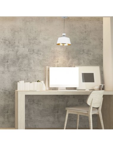 3931-Lampadario LED a Coppa in Metallo  Colore Bianco -4